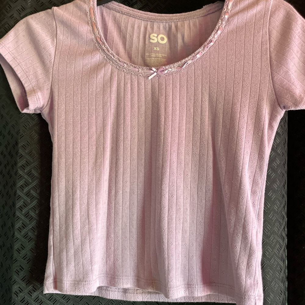 SO Lavender Knit Tee